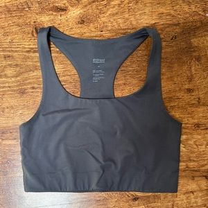 Gray Girlfriend Collective Paloma Racerback Sports Bra M